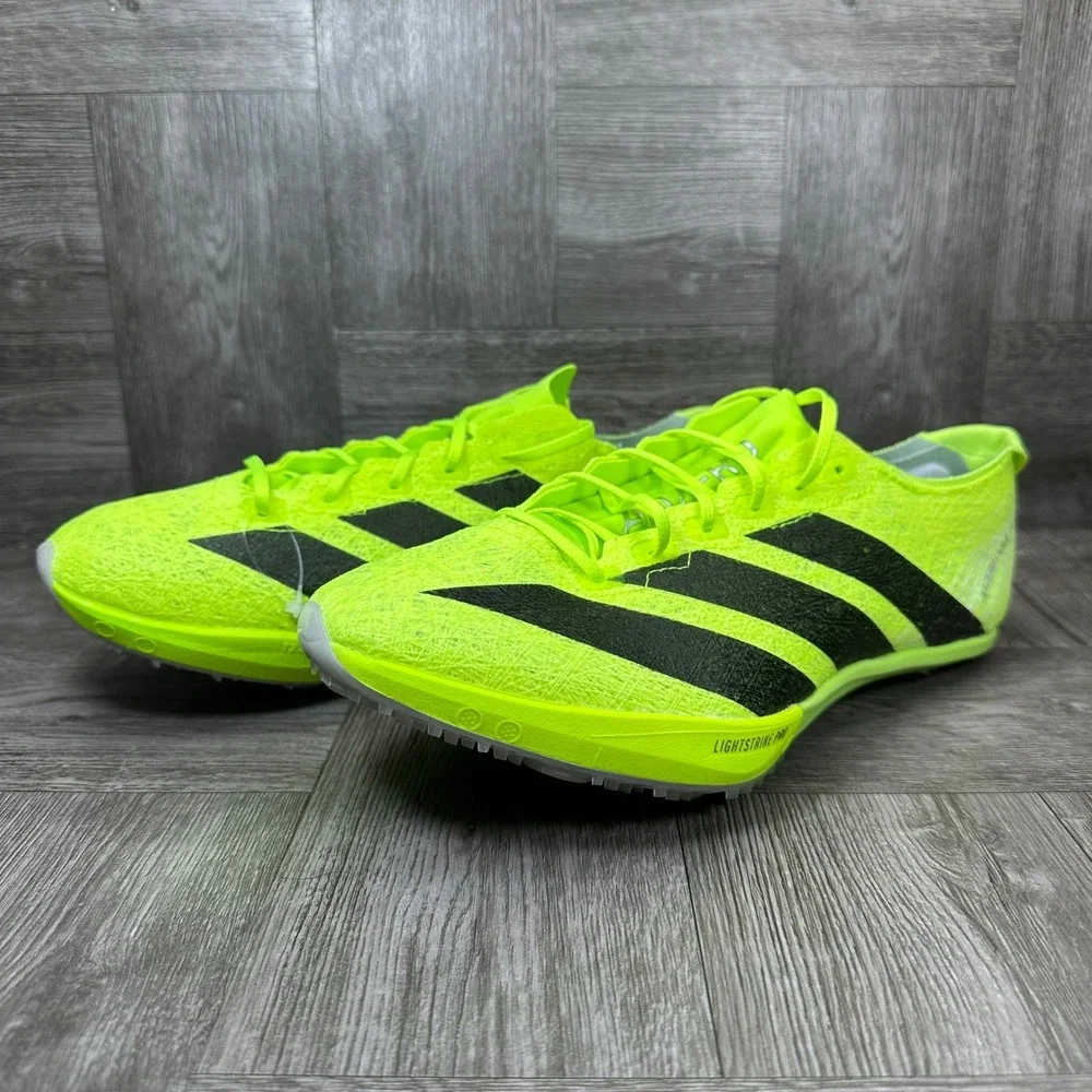 Adidas Adizero Prime SP 3 Women 9 Neon Yellow Black Sprinting Spikes NEW IG1151